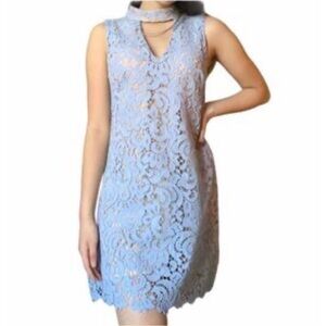 ALTAR'D STATE blue lace keyhole dress - size large